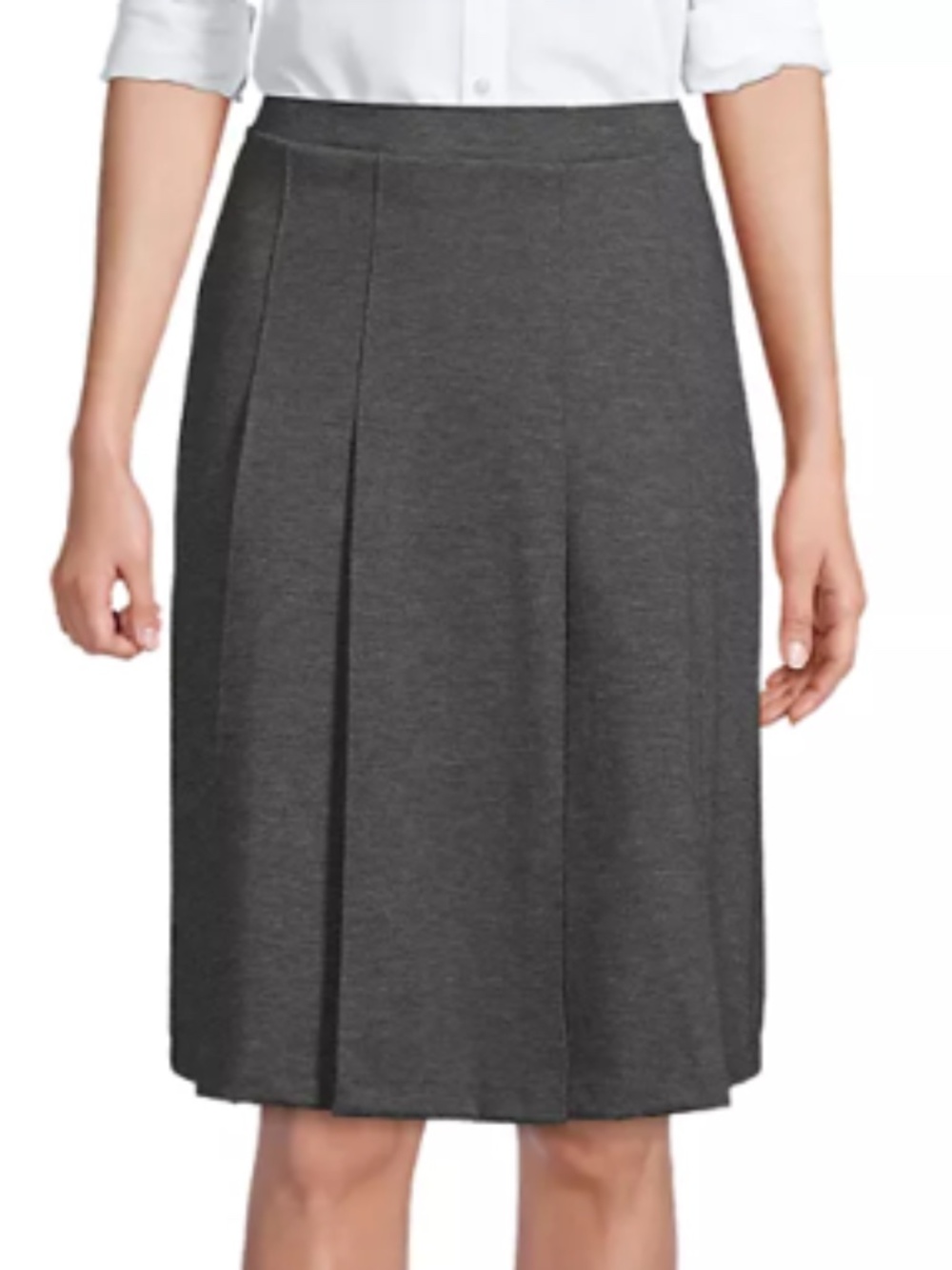 Lands End Ponte Pleated Skirt - NWT